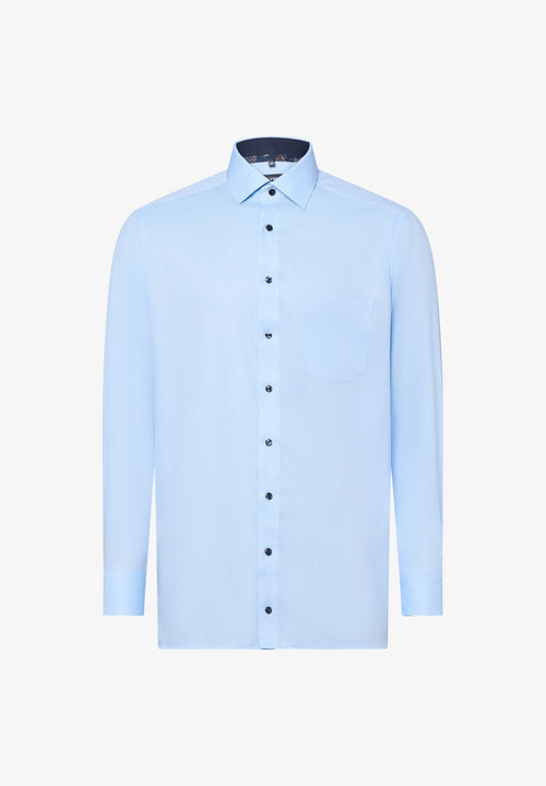 OLYMP Hemd - Hellblau / Weiss