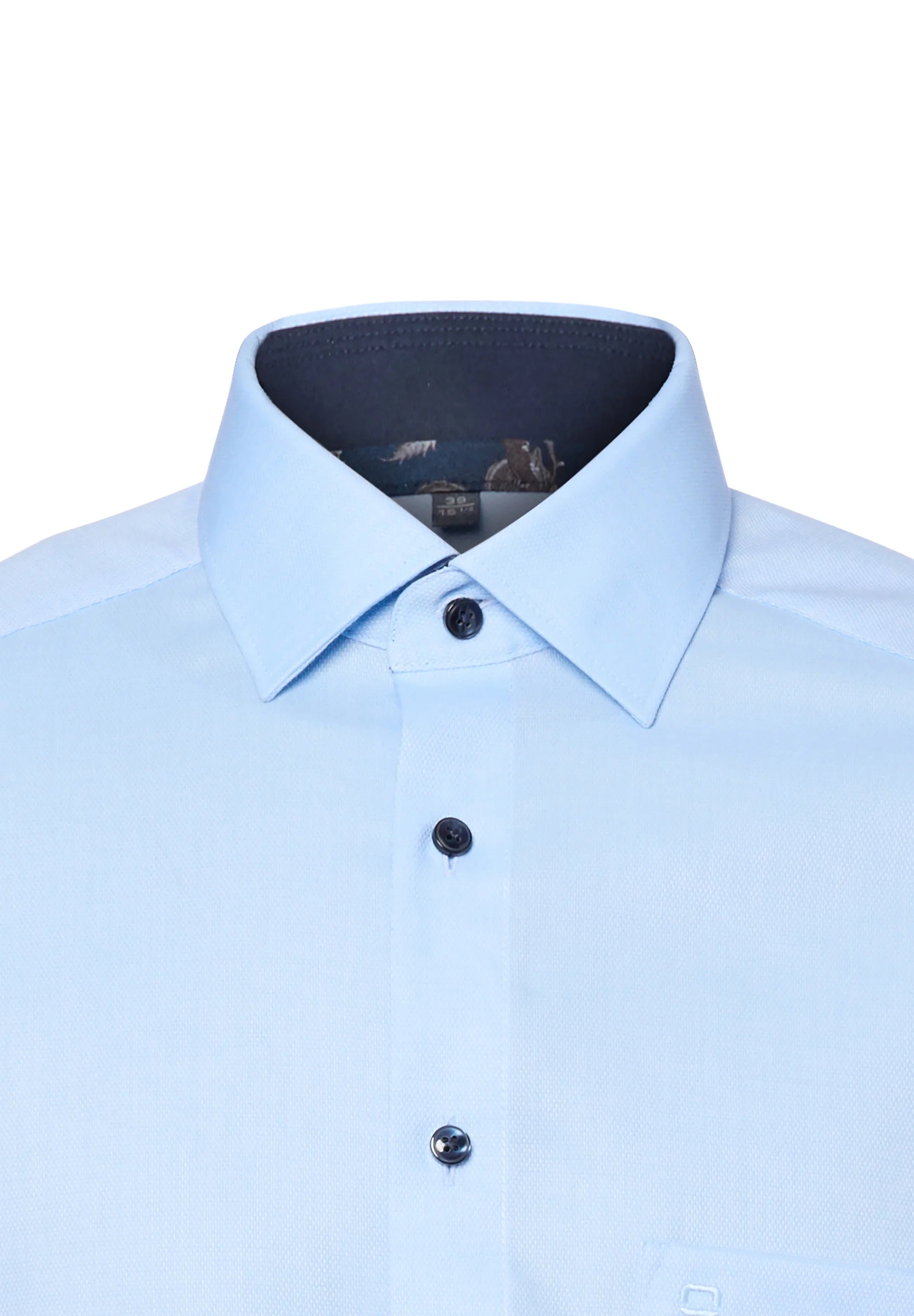 OLYMP Hemd - Hellblau / Weiss